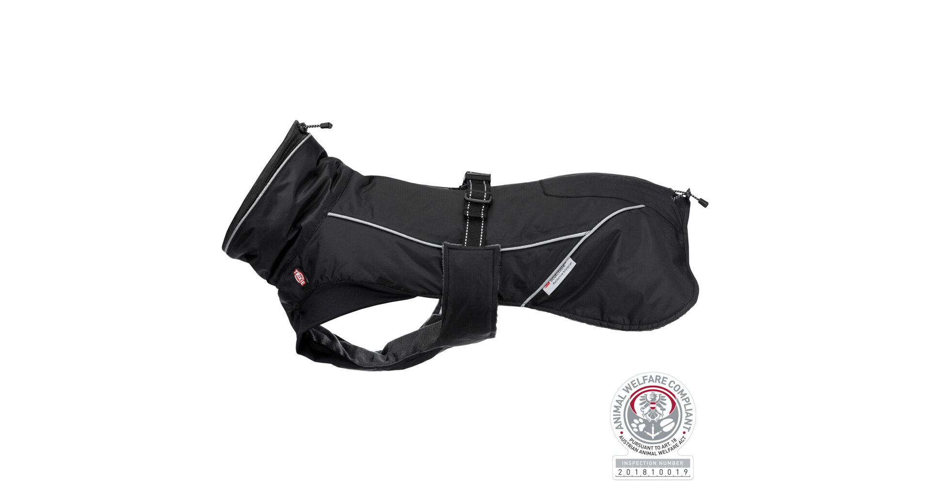 TRIXIE Zimní obleček BRIZON  L:62cm černý