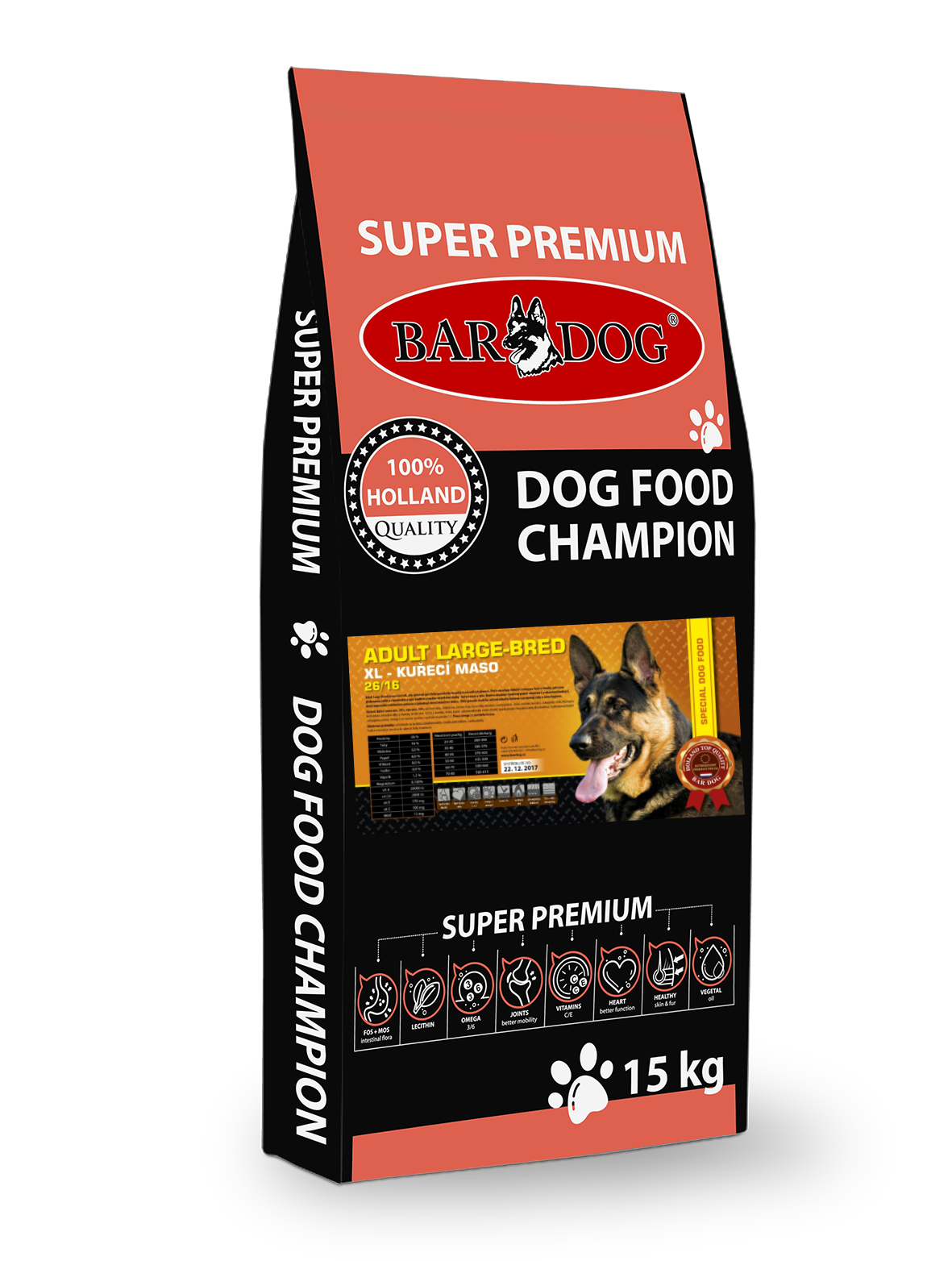 Bardog Super prémiové granule Adult Large Breed 26/16 13 kg