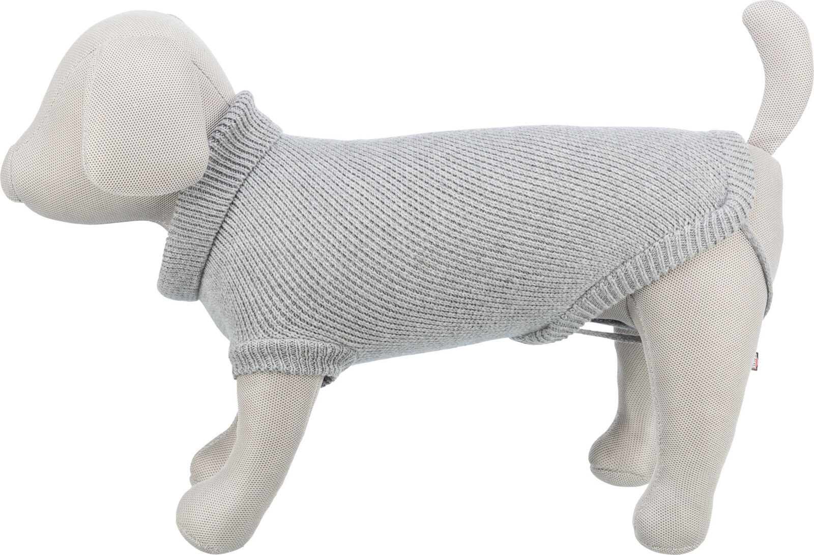TRIXIE CityStyle svetr BERLIN, šedá XS: 30cm, hruď: 30cm, krk: 26cm