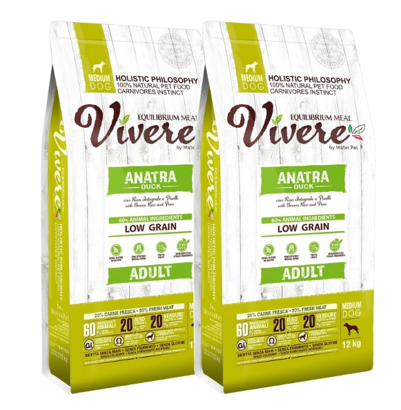 VIVERE Adult Duck 2 x 12 kg