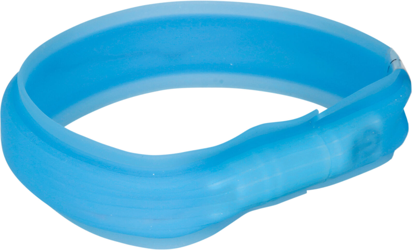 TRIXIE USB svítící obojek PLOCHÝ, modrý (RP 2,10 Kč) L-XL: 70 cm/30 mm