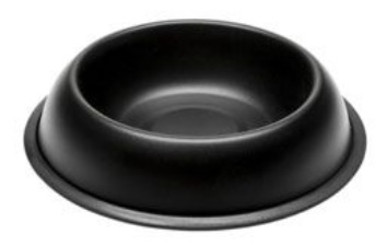 Miska kovová protiskluz MIRA KC 76 Black 0,9l FP