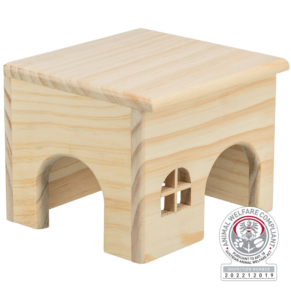 TRIXIEDřevěný domek s rovnou střechou 15x12x15cm