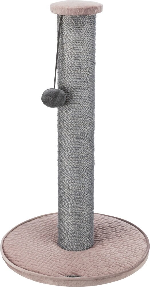 TRIXIE Škrabadlo LIVIA s bambulkou, sloupek 64 cm, starorůžová, sisal/plyš