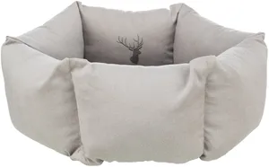TRIXIE Pelech LENI kulatý s vysokým okrajem, ø 55 cm, písková/šedá