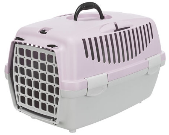 TRIXIE Transportní box CAPRI I, XS: 32x31x48cm (max. 6kg) - světle šedá/světlá lila