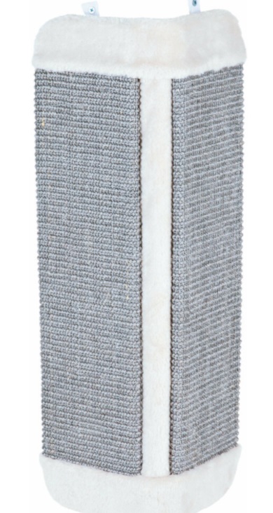 TRIXIE Škrábadlo rohové šedé se sv.okrajem 32x60 cm