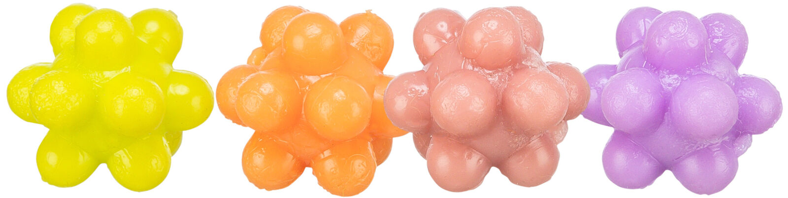 TRIXIE Ježaté kuličky mechová guma 3,5 cm 4ks