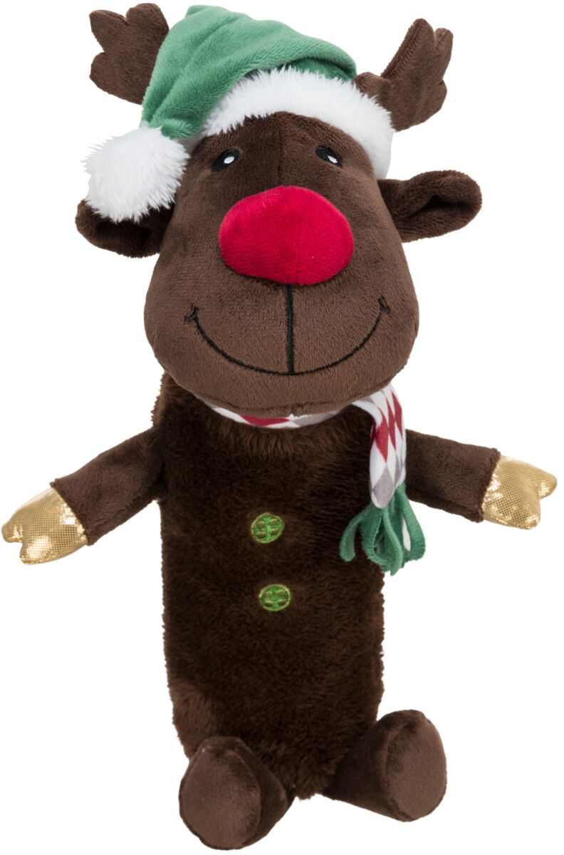 TRIXIE Xmas REINDEER, plyšový sob s pet lahví uvnitř, 45 cm