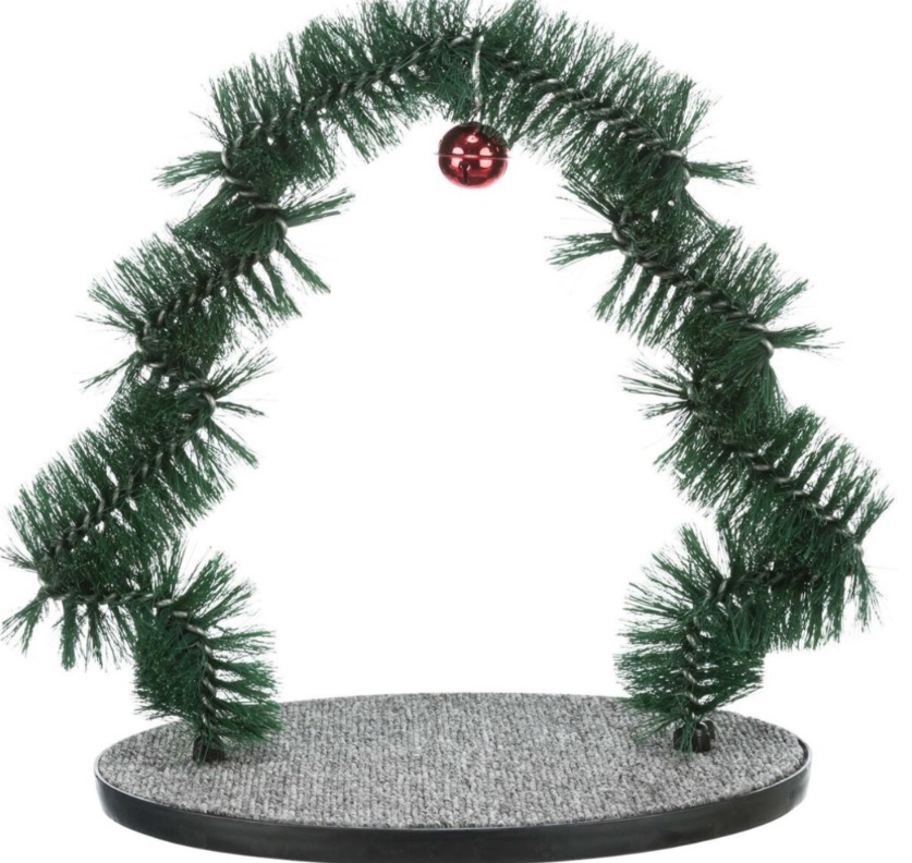 TRIXIE Xmas Massage - vánoční masážní oblouk pro kočky, 44 x 42 cm