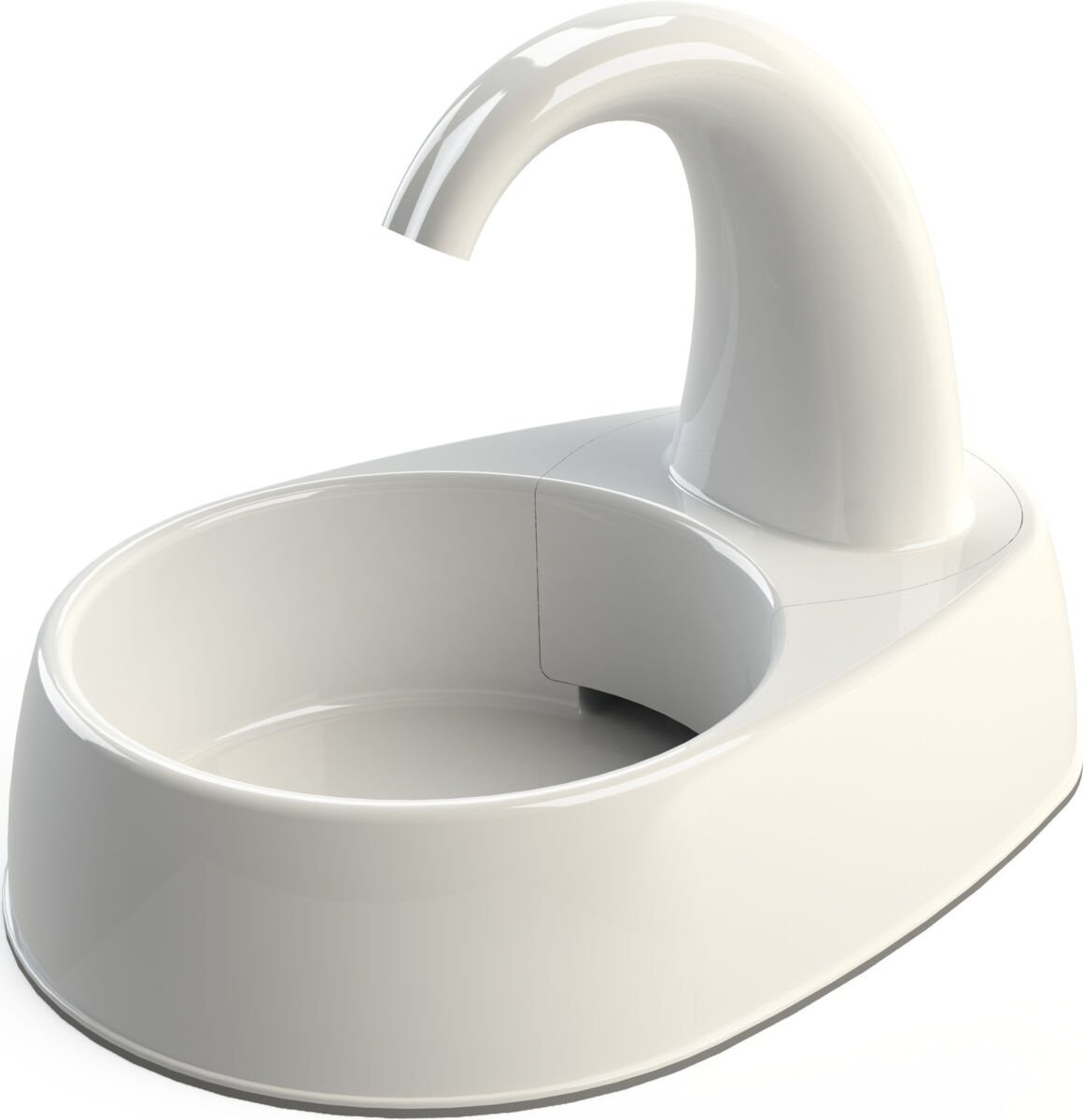 TRIXIE Fontánka na vodu s oblým kohoutkem, 2,5 l/25 × 24,5 × 35 cm, plast, bílá (RP 2,90 Kč)