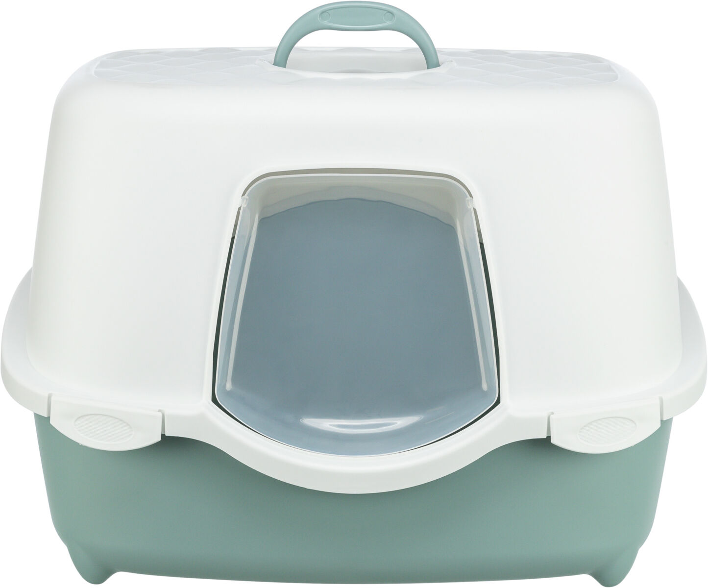 TRIXIE Toaleta pro kočky DAVIO TOP, 56 x 39 x 39 cm, zelená/bílá
