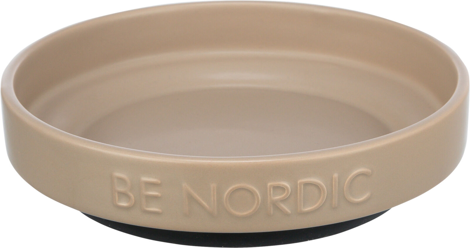 TRIXIE BE NORDIC keramická miska plytká, 0.3l / 16 cm, šedohnědá