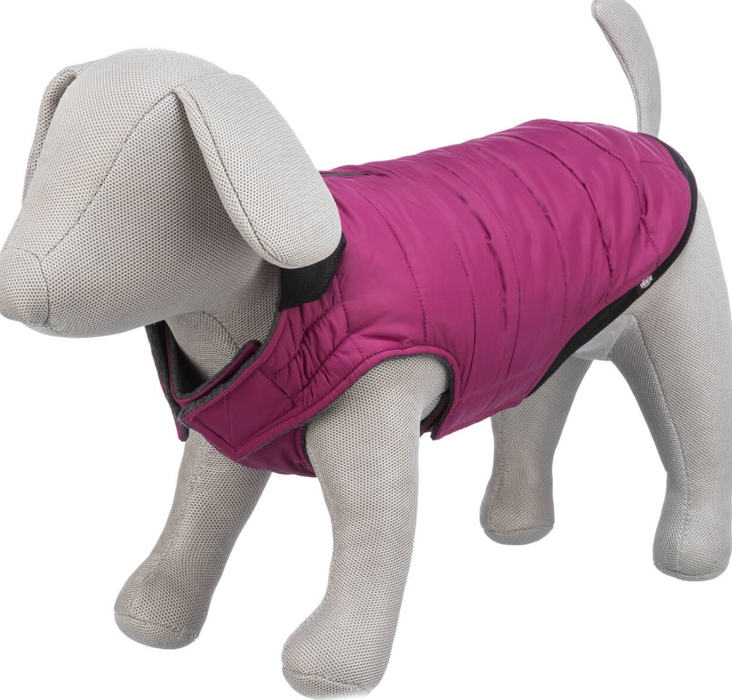 TRIXIE Prošívaná vesta ARLAY, malinová XS:27cm, hruď:40cm, krk:32-36cm