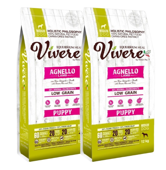 VIVERE Puppy Lamb 2 x 12 kg