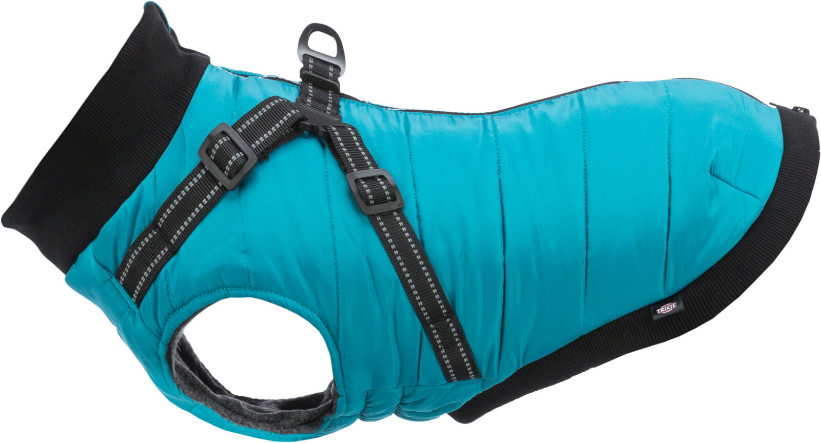 TRIXIE Obleček PONTIS - vesta s postrojem, tyrkysová XS: 27cm, hruď: 42-46cm, krk: 32cm
