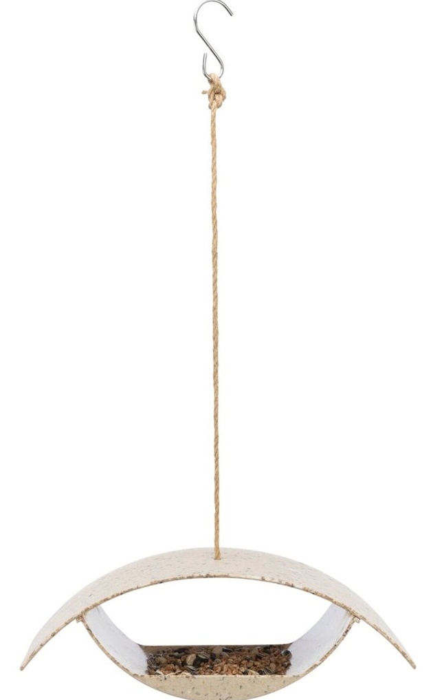 TRIXIE Oko - venkovní krmítko k zavěšení, 32,5 x 12 x 10,1 cm, hnědá