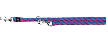 Trixie Vodítko CAVO přepínací 2m/12mm - neonová modro/růžová