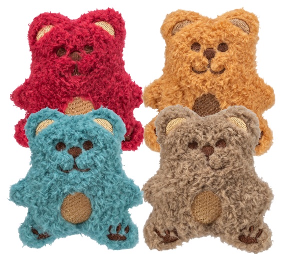 TRIXIE Mini medvídek s catnipem, 8 cm, plyš, různé barvy