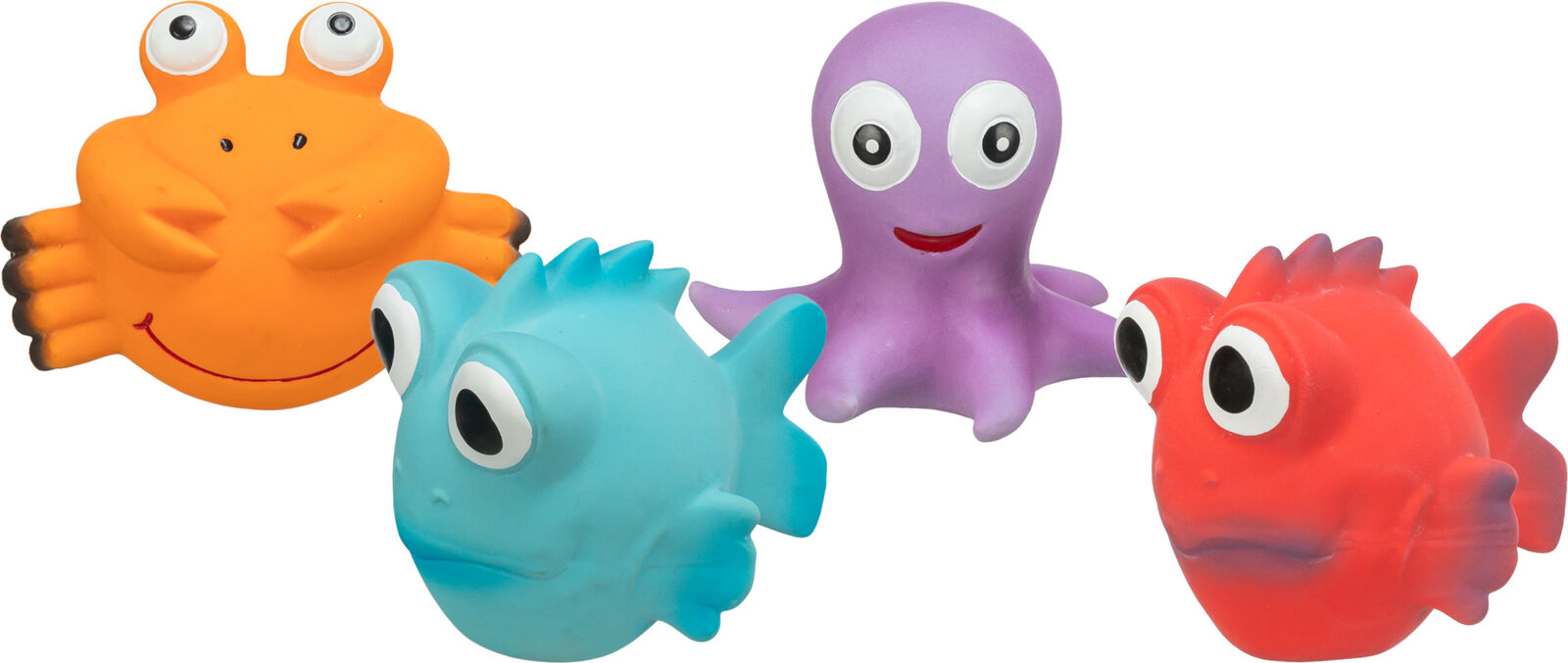TRIXIE Sea Animals - mořská zvířátka, 9-12 cm, latexová hračka se zvukem, různé druhy