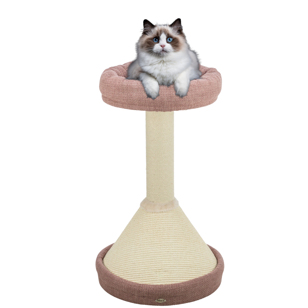 TRIXIE Škrabadlo VIVIANA 80 cm, kuželová základna, lůžko, antická růžová