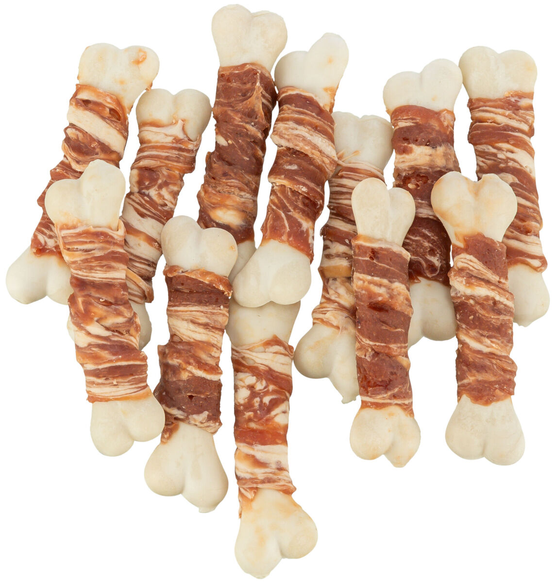 TRIXIE Marbled Duckie - snack kost v kachním mase s treskou 7,5 cm / 9cm [400 ks]