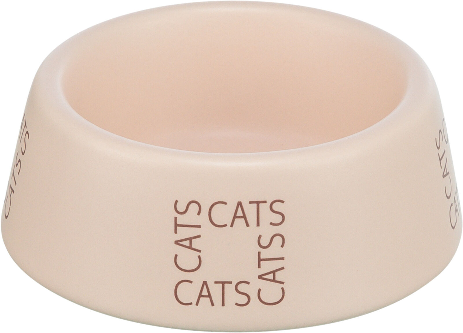 TRIXIE Keramická miska pro kočky s nápisem CATS, 0,15 l/ø 12 cm, růžová