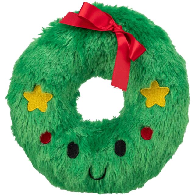 TRIXIE Xmas Wreath - vánoční věnec, plyšová hračka pro psy,  22 cm