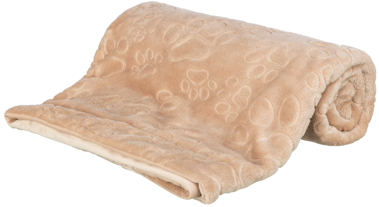 TRIXIE Plyšová deka BARRY, dvouvrstvý samet, béžová 150 x 100 cm