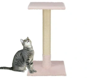 TRIXIE Škrabací sloupek BEANA, 69 cm, králičí plyš, světlerůžová