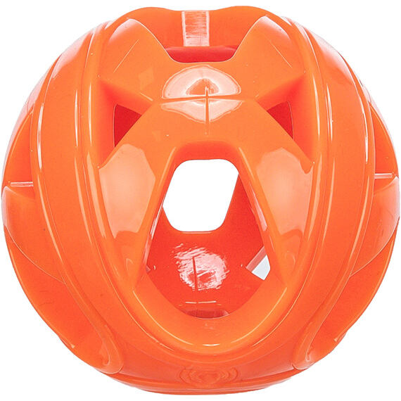 TRIXIE Honeycomb Ball, prodyšný míček, 6 cm, TPR, oranžová