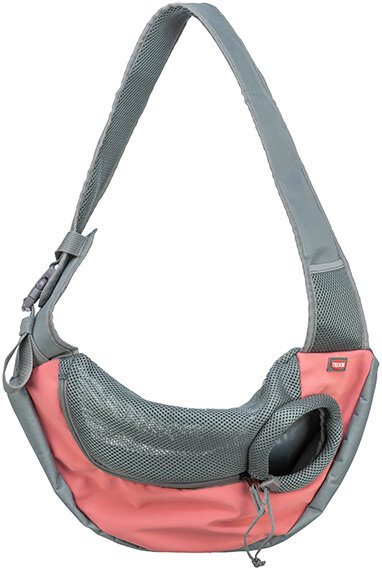 TRIXIE Front Sling Carrier - přední nosítko/taška, 50 x 25 x 18 cm, růžová/šedá (max. 5kg)