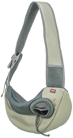 TRIXIE Front Sling Carrier - přední nosítko/taška, 50 x 25 x 18 cm, světlezelená/šedá (max. 5kg)