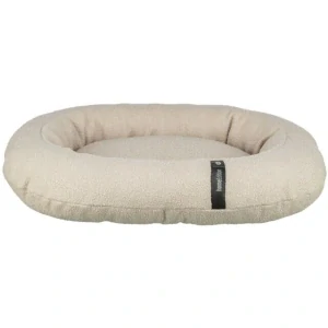 TRIXIE CityStyle Vital Bed HOME Edition, ortopedické oválné lůžko s okrajem, krémová 75 x 60 cm