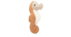 Mořský koník,  23 cm, jutový robustní aport, HIPHOP DOG, krémová/hořčicová