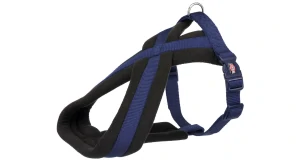 TRIXIE Nylonový postroj PREMIUM podšitý, S: 35-65 cm/20 mm, indigo