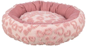 TRIXIE Pelech HEARTS se srdíčky, kulatý s okrajem, 50 cm, růžová - LIMITOVANÁ NABÍDKA