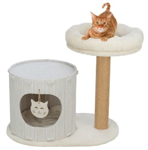 TRIXIE Škrabadlo FILIA s filcovým domkem, 58 × 37 cm, výška: 52 cm, krémová
