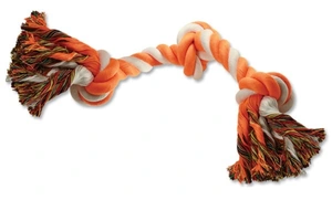 Uzel DOG FANTASY bavlněný oranžovo-bílý 3 knoty 40 cm