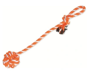 Přetahovadlo DOG FANTASY házecí oranžovo-bílé 55 cm