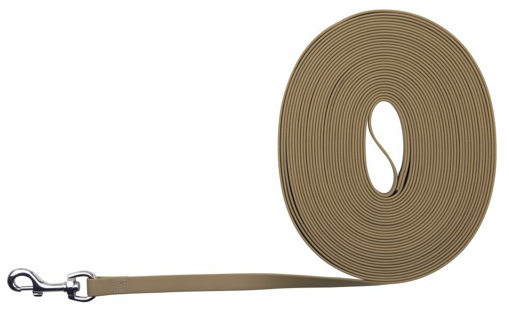 TRIXIE Easy Life trekové vodítko PVC 10,00 m/17 mm,  taupe-šedé - DOPRODEJ