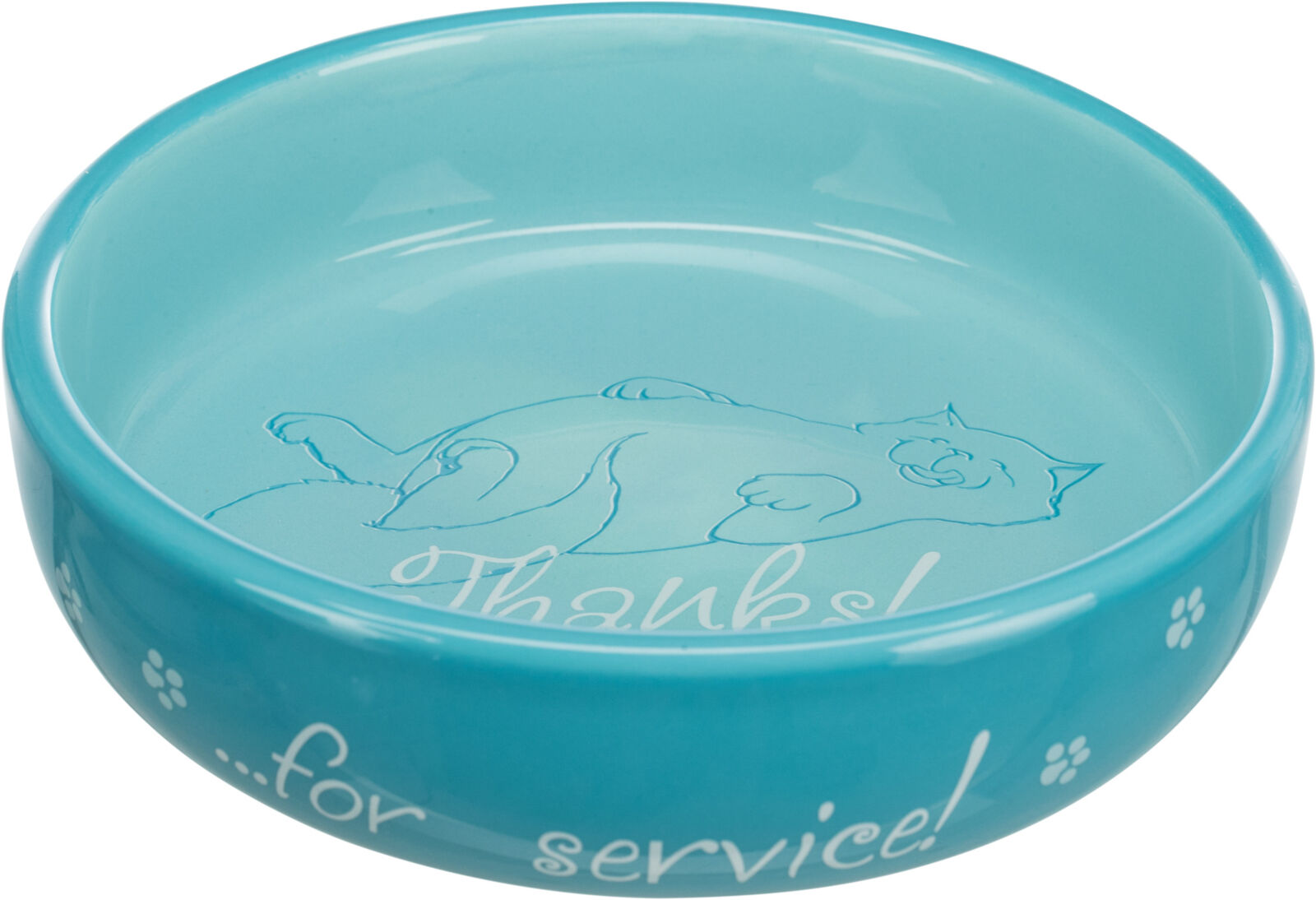 TRIXIE Keramická miska nízká pro kočky s krátkým čumákem 0,3 l / ø 15 cm různé barvy