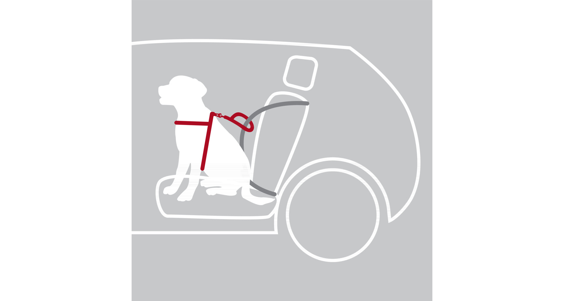 TRIXIE Bezpečnostní postroj do auta M 50-65 cm/20 mm