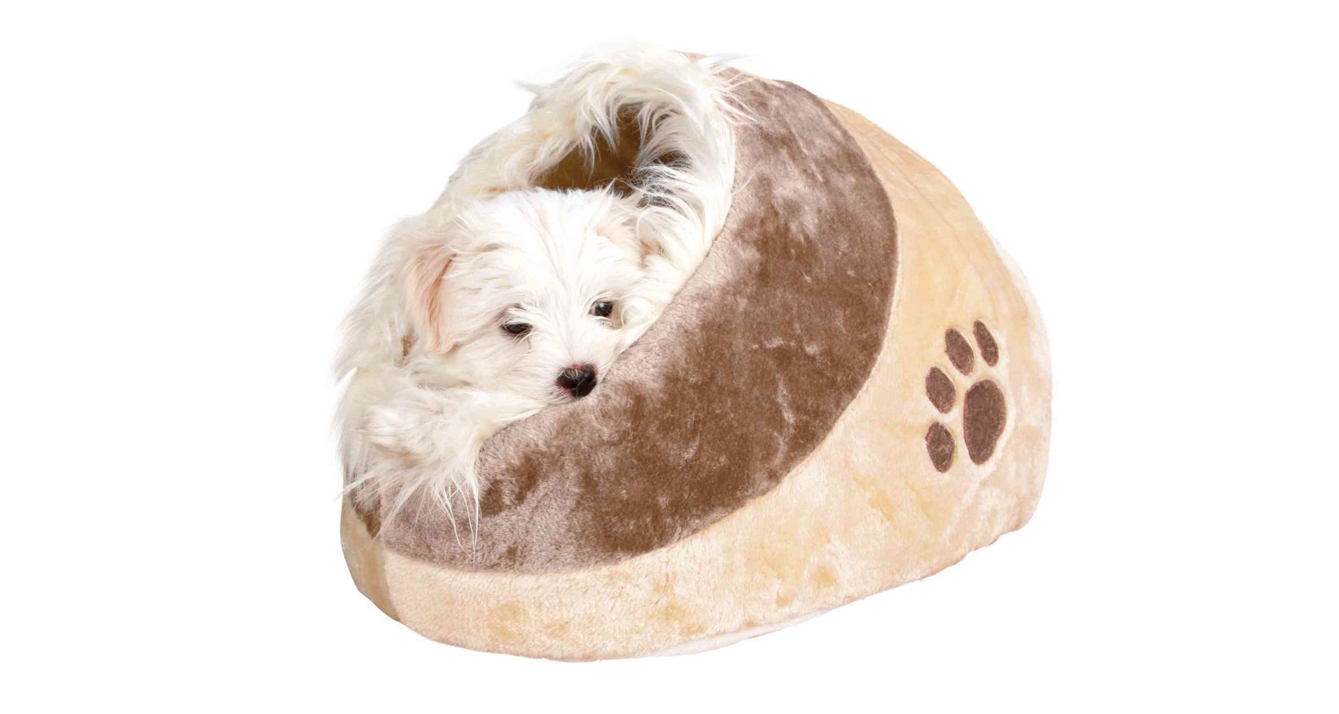 TRIXIE Pelíšek koule MINOU, béžová/hnědá 35 x 26 x 41cm