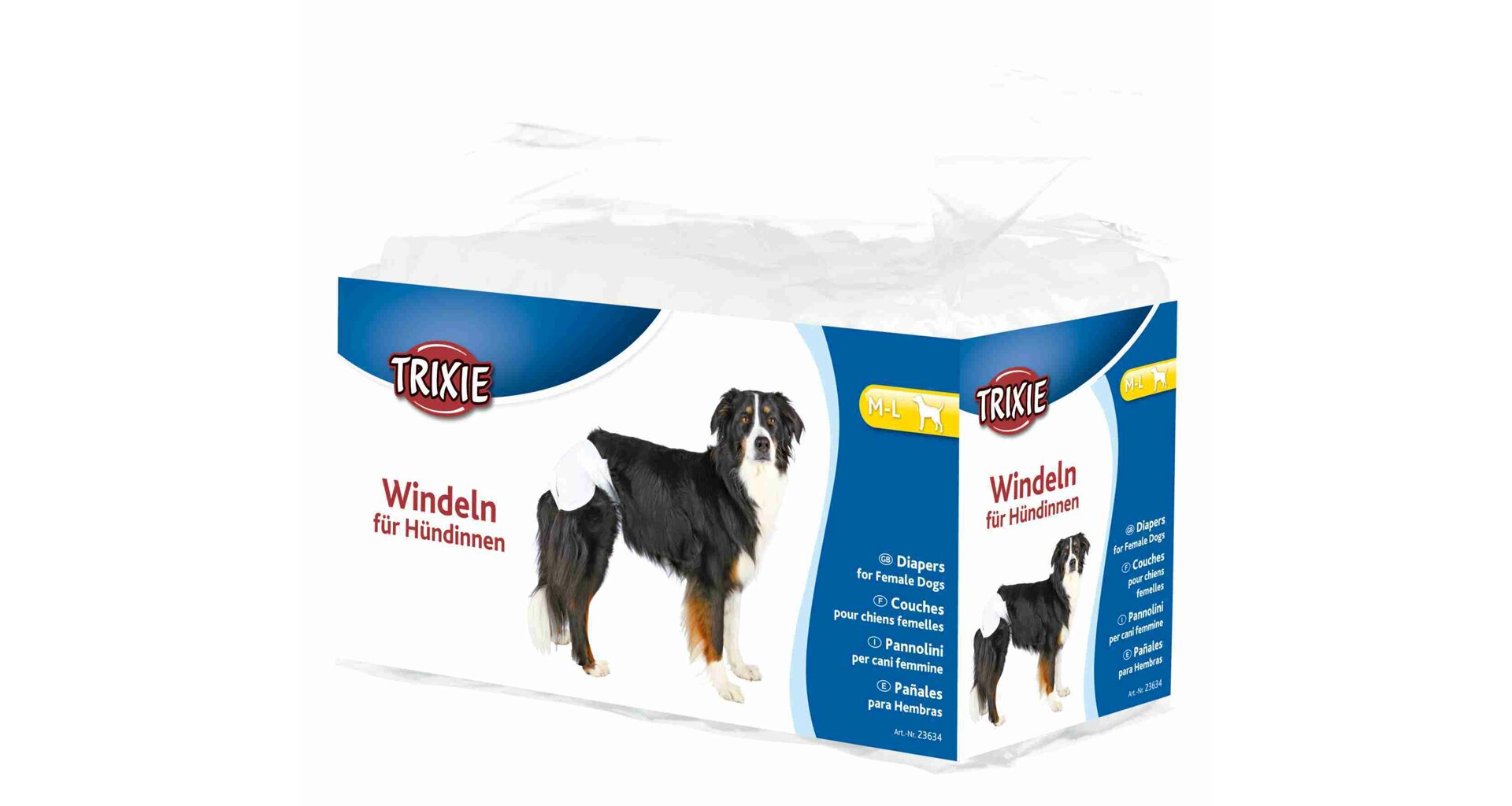 TRIXIE Papírové pleny pro feny (12 ks/bal.) M-L: 36-52 cm