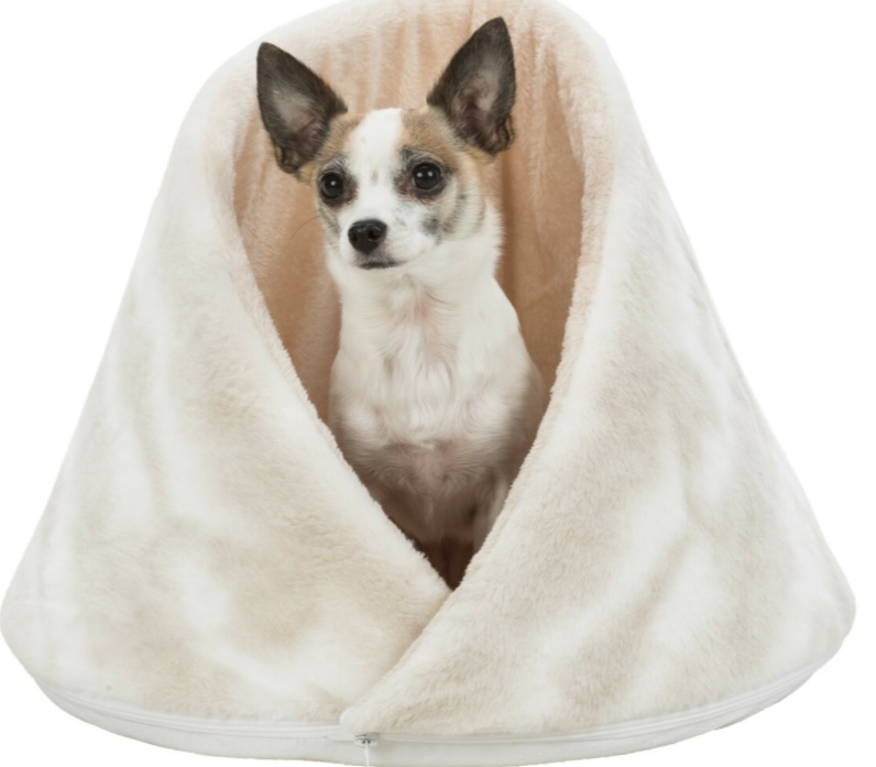 TRIXIE NELLI plyšová jeskyňka, na zip odepínací okraje, béžová ø52 x 40cm