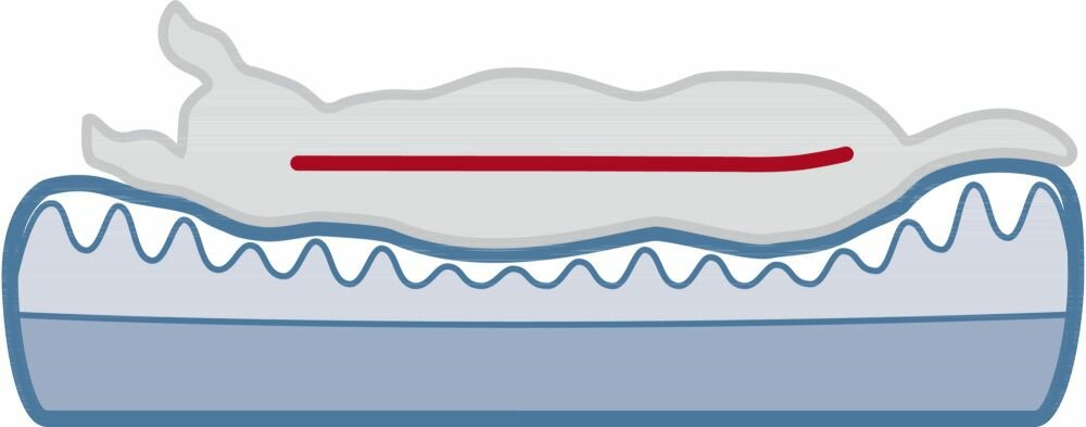 TRIXIE Vital polštář Best of all Breeds, 100 x 70 cm, tmavošedá/šedá - DOPRODEJ