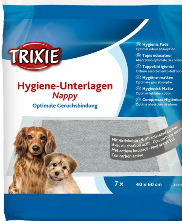 TRIXIE Hygienické podložky s aktivním uhlím 40 x 60 cm, obsah: 7 ks