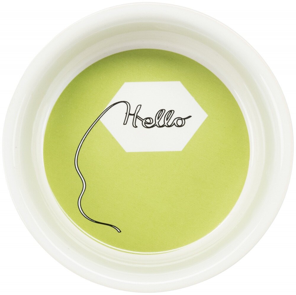 TRIXIE Keramická miska pro králíky HELLO COMIC, 240 ml/ø 11cm