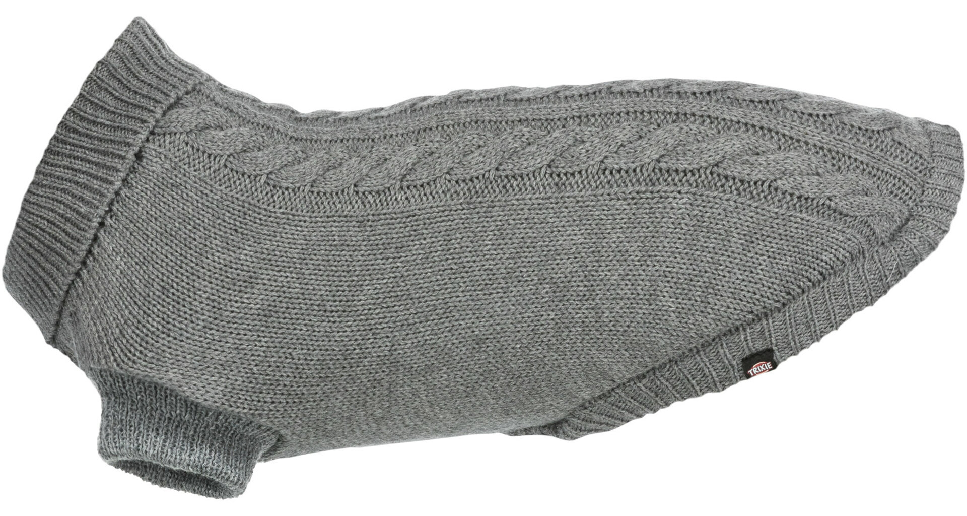 TRIXIE Svetr KENTON šedá L:60cm, hruď:58cm, krk:42cm